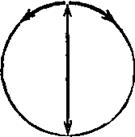 Розклад прямолінійного коливання на два колових коливання.