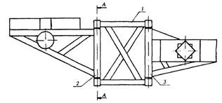 Схема підіймального механізму косарки.