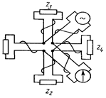 а)Расположение элементов моста переменного тока для уменьшения индуктивных связей; б) Экранирование моста переменного тока для уменьшения емкостных связей.